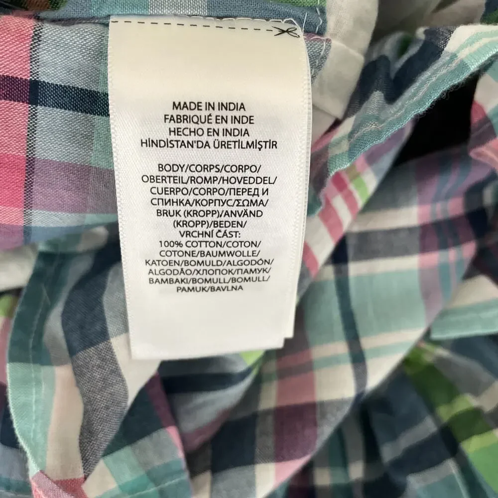 RALPH LAUREN POLO Size 16 GIRL'S BLUE SUMMER DRESS